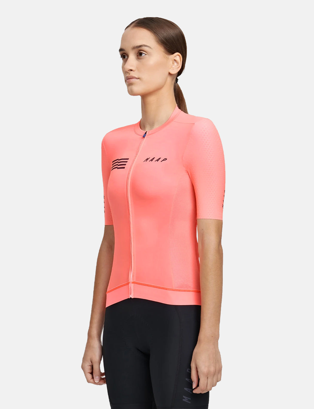 Maillot Pro Hex Emblème Femme - Corail clair