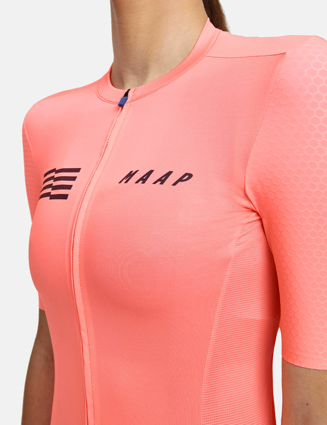 Maillot Pro Hex Emblème Femme - Corail clair
