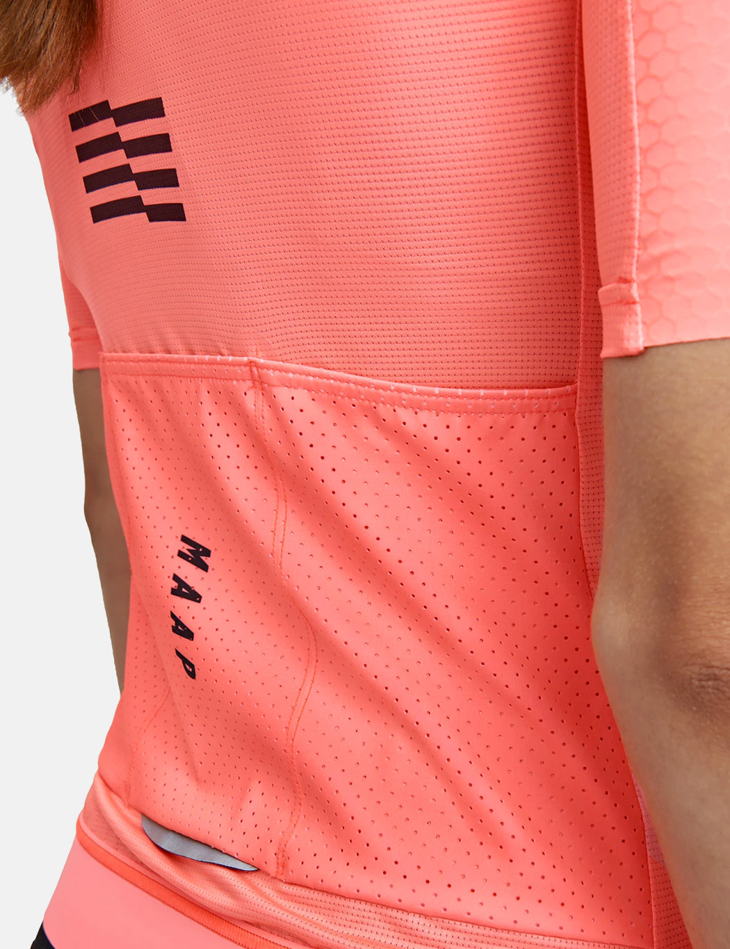 Maillot Pro Hex Emblème Femme - Corail clair