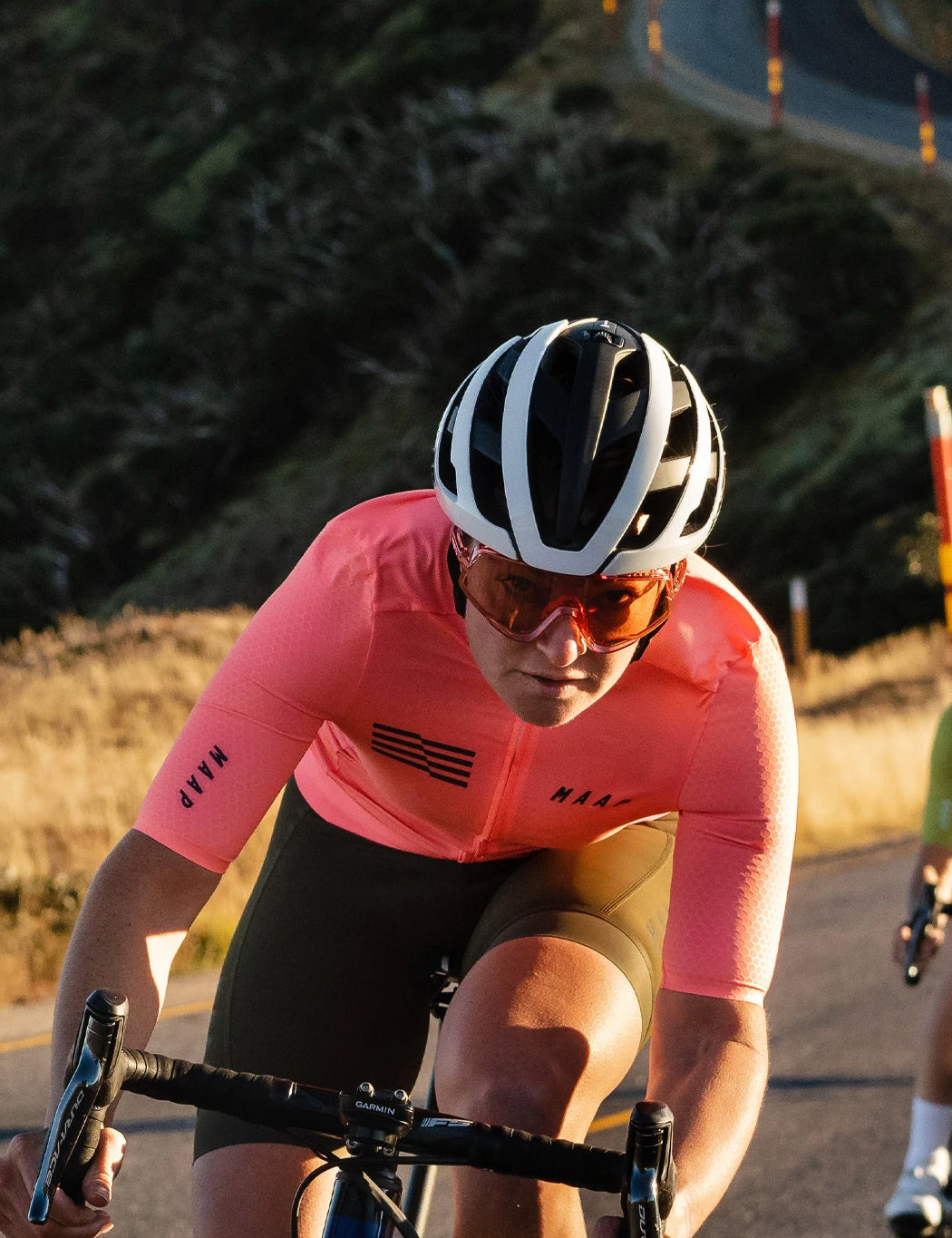 Maillot Pro Hex Emblème Femme - Corail clair