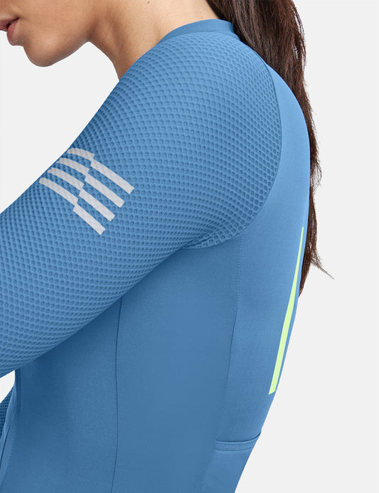 Women's Evade Pro Base Long Sleeve Jersey - Steel Blue