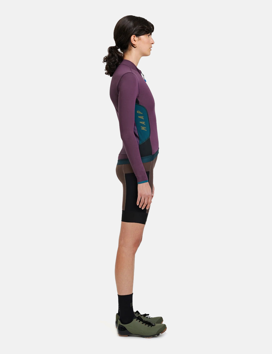 Maillot manches longues Alt_Road femme - Aubergine