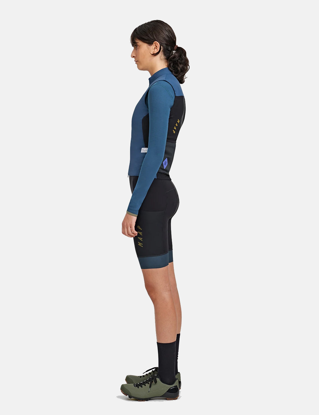 Gilet thermique Alt_Road pour femmes – Bleu sarcelle foncé