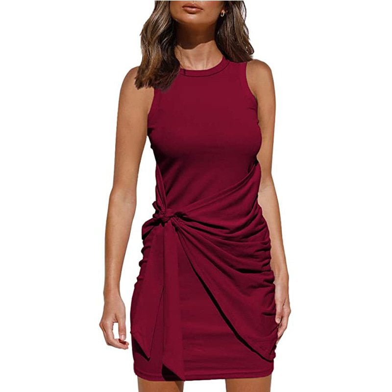 (Plusieurs couleurs) - Robe pull cache-cœur Casula