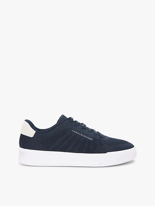 Logo Knit Court Trainers