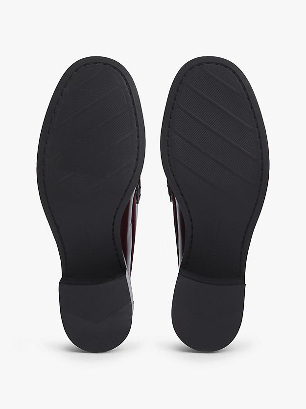 Patent Leather Block Heel Loafers
