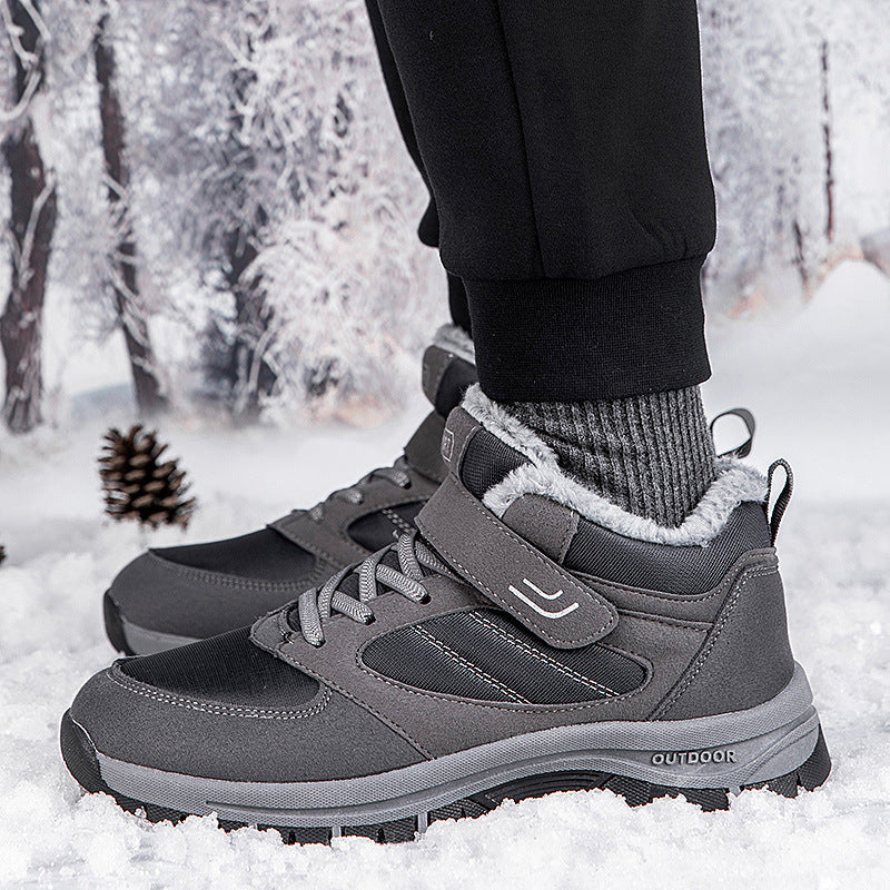 Bottines antidérapantes en cuir Snowy Villia