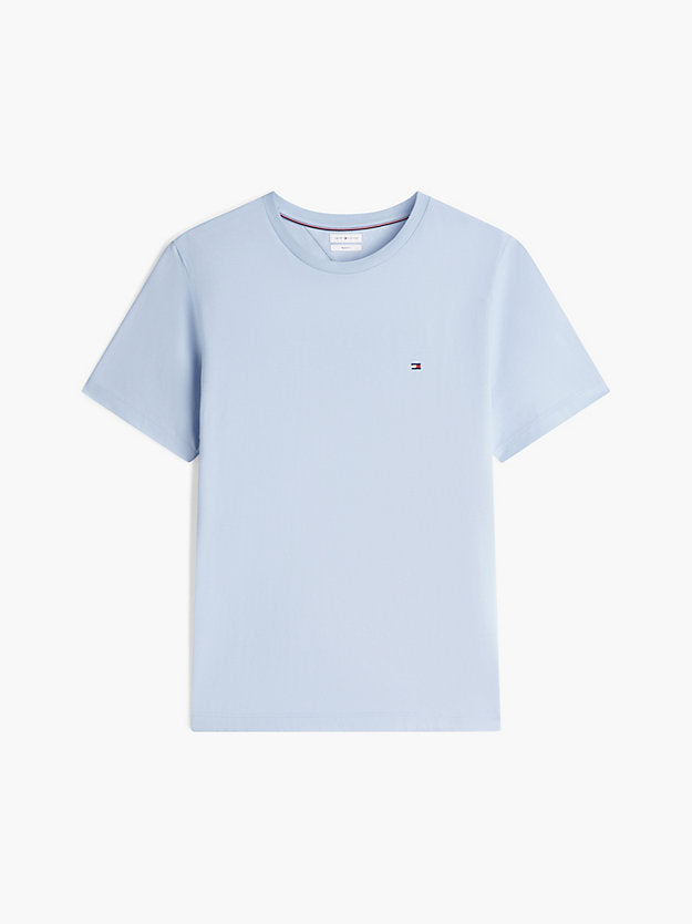 Flag Embroidery Jersey Crew Neck T-Shirt