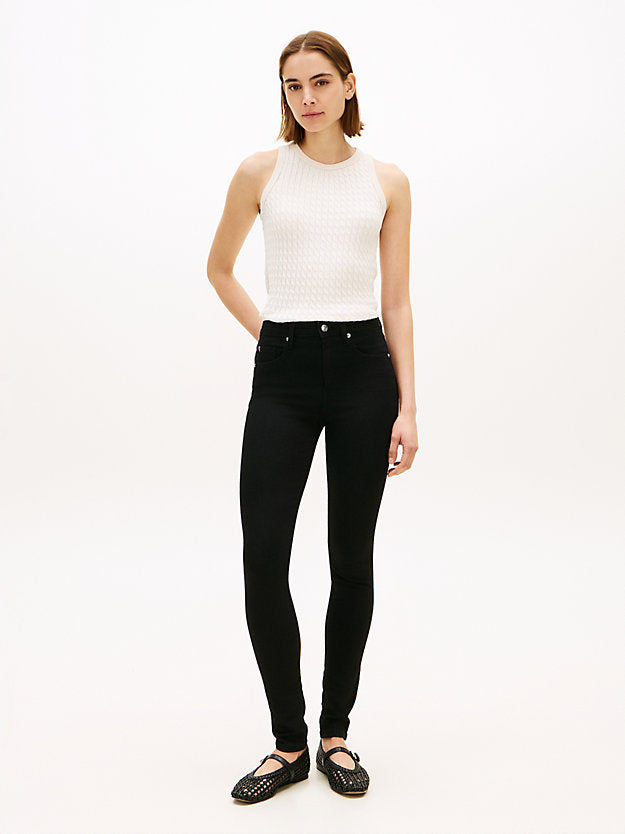 Como Mid Rise Skinny Black Jeans