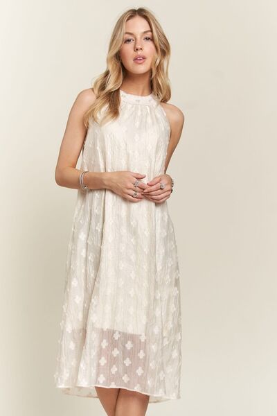 Robe midi Adora grecque avec détails de perles