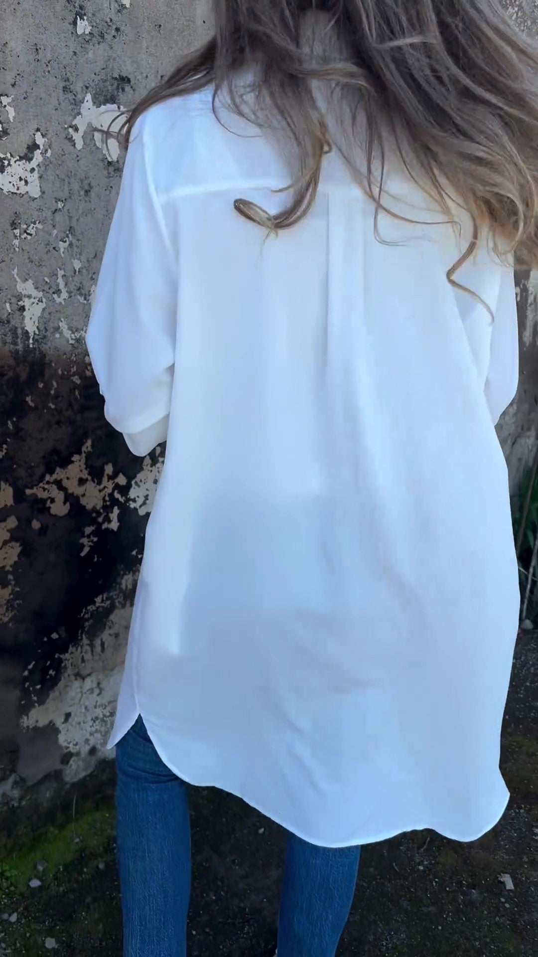 🔥LETZTER TAG 50% RABATT🔥Damen-Freizeit-Hemdjacke mit Revers in Unifarben