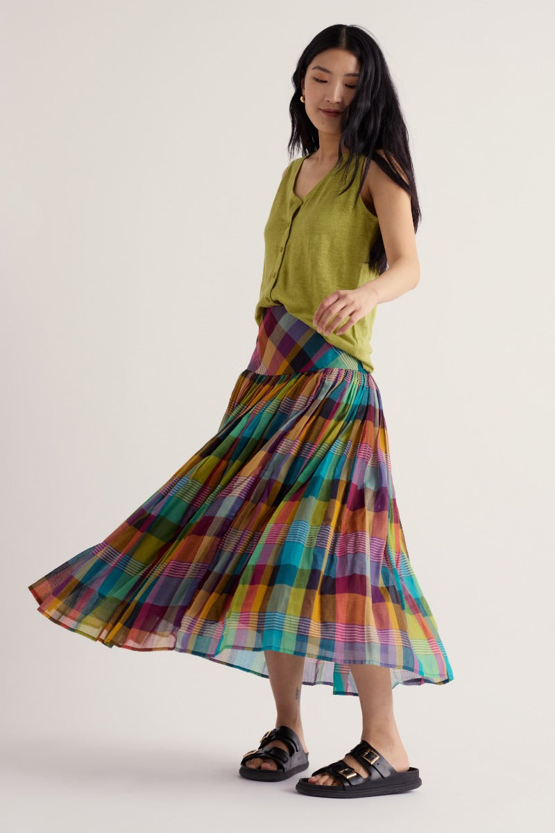 Exhibition Skirt with Dropped Waist