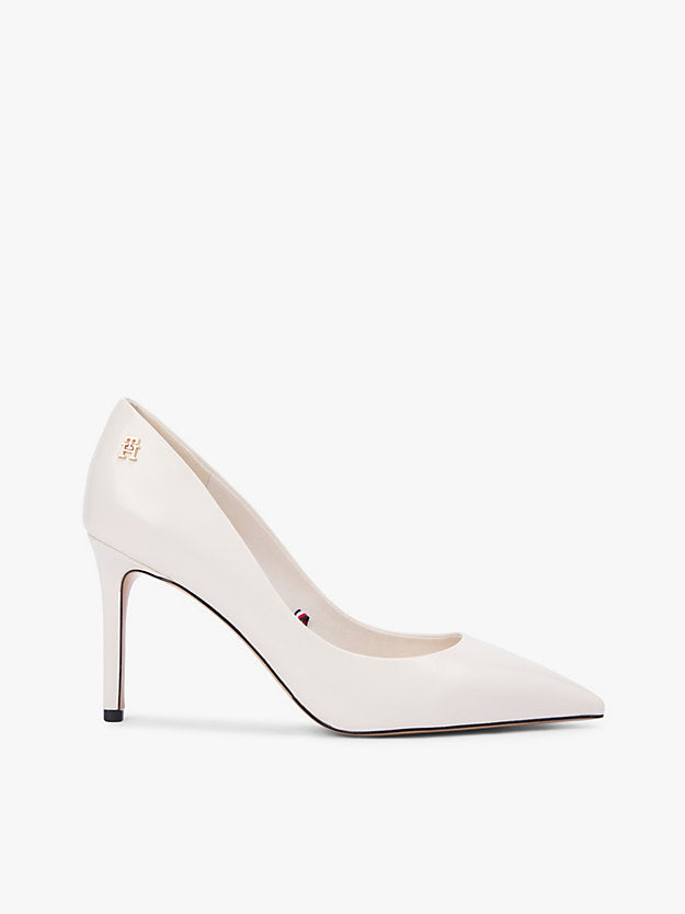 Leather Pointed Toe Stiletto Heels