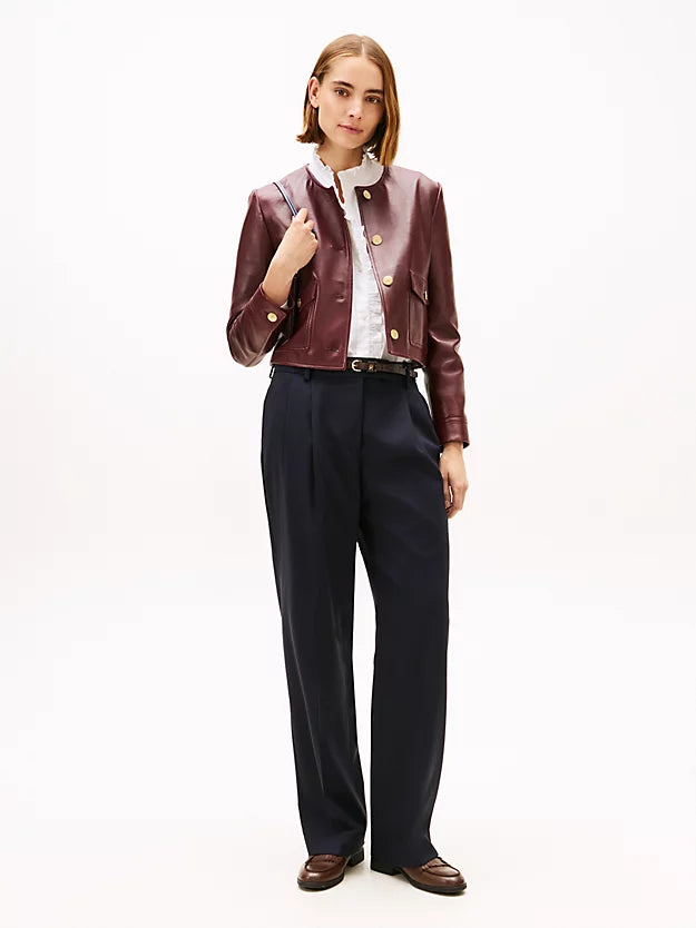 Timeless Pleated Relaxed Straight Leg Trousers