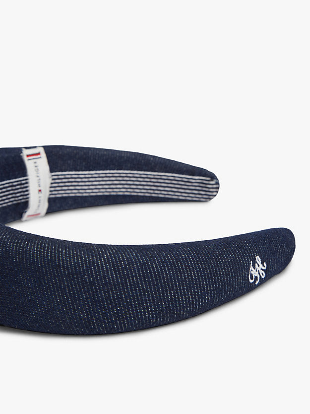 Denim Logo Padded Headband