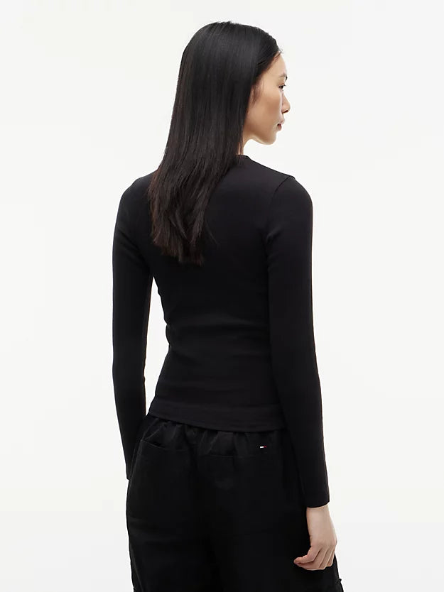 Badge Slim Long Sleeve T-Shirt