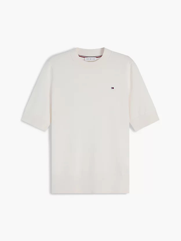 Fine Knit Jersey Short Sleeve Jumper