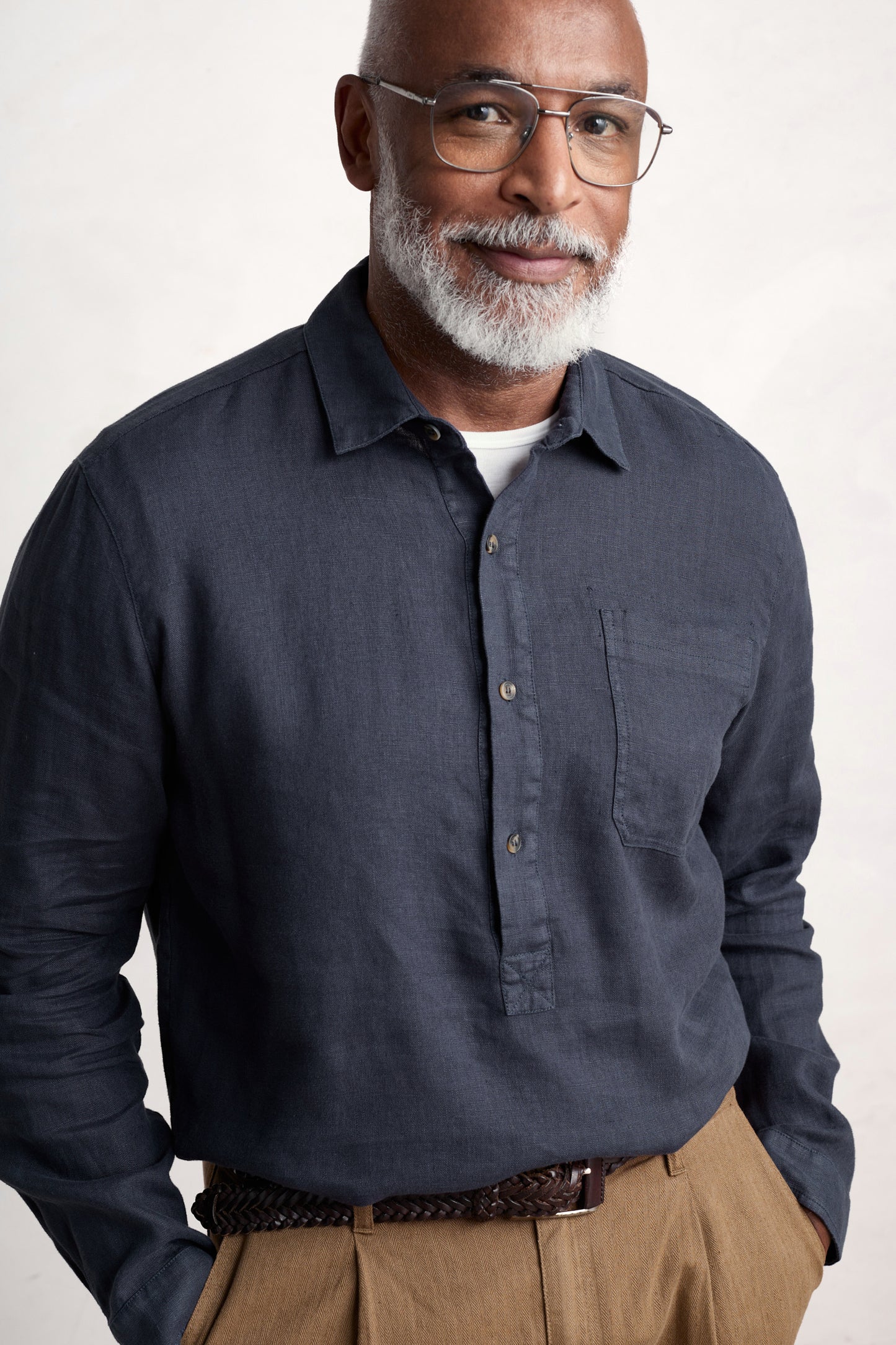 Men's Artist's Linen Shirt