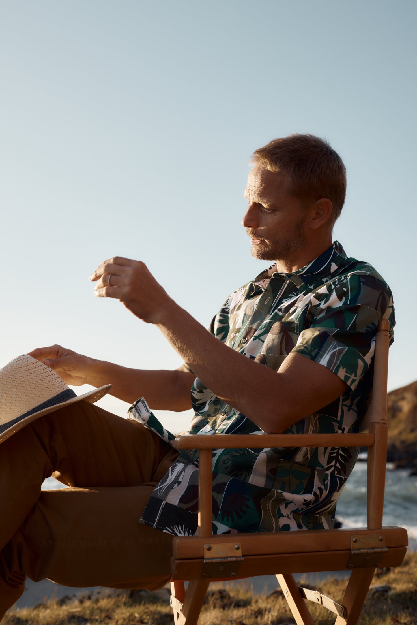 Men's Blue Heron Short Sleeve Shirt