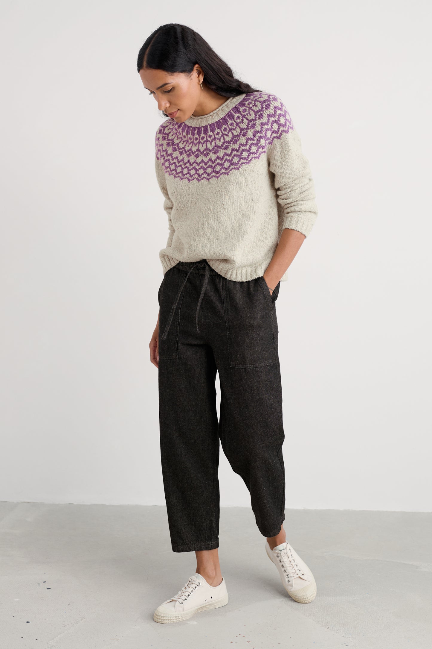 Port Kinnis Fair Isle Jumper With Merino