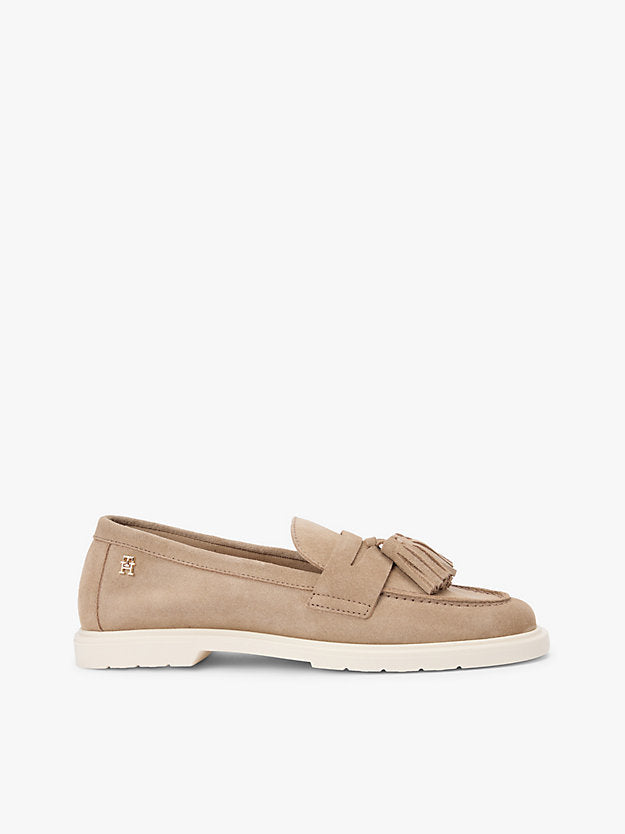Lightweight Suede Tassel Loafers