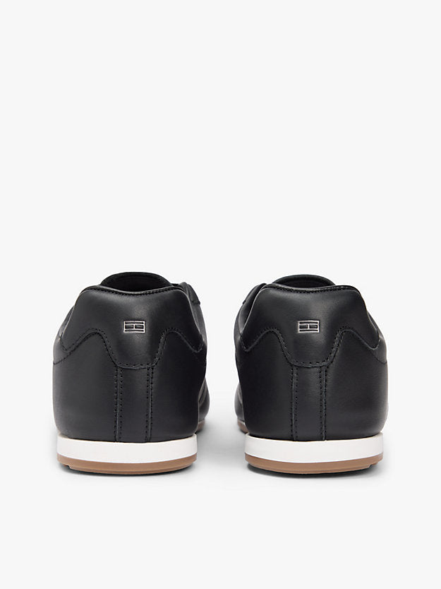 Low Profile Logo Leather Trainers