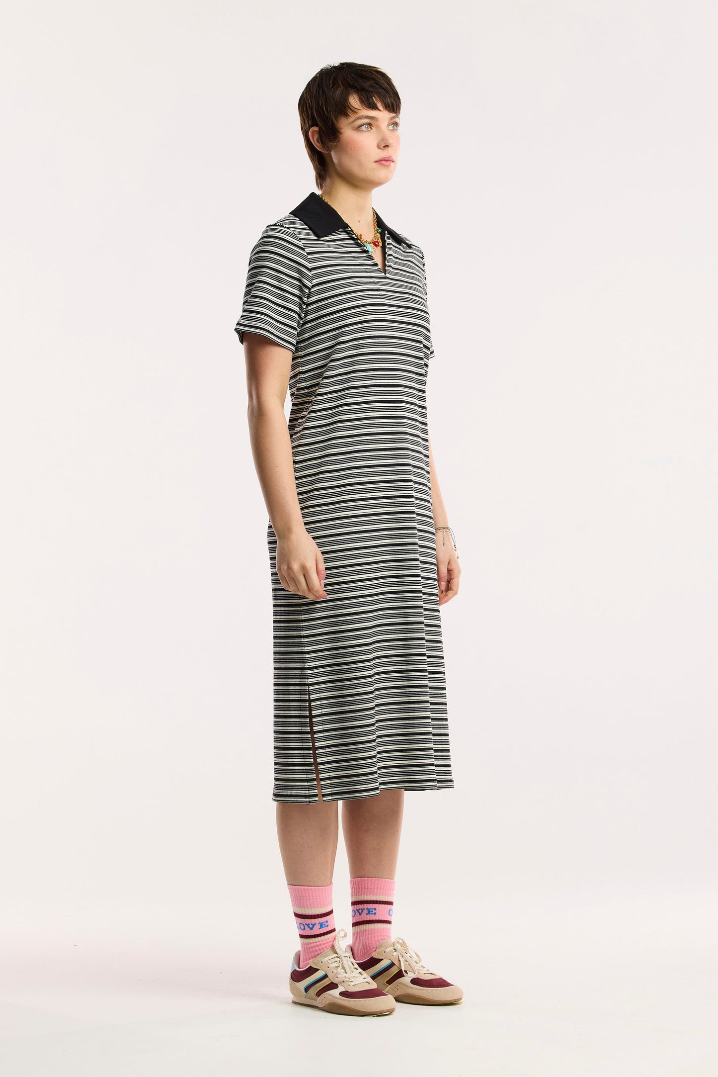 Traveller Rib Polo Dress