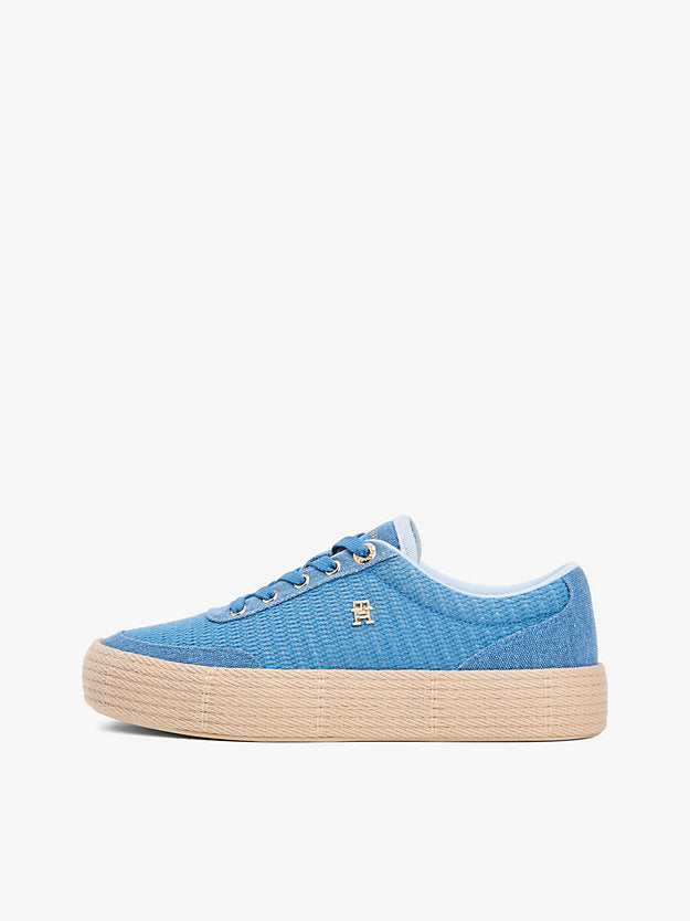 Monogram Canvas Rope Platform Trainers
