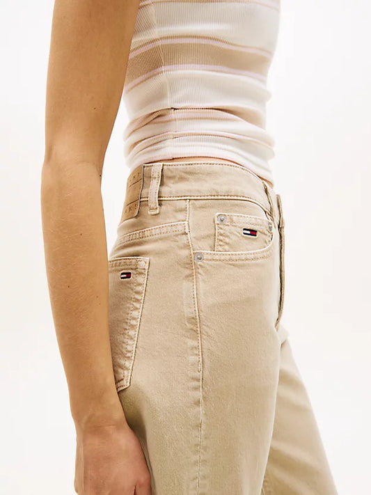 Washed Mid Rise Slim Straight Leg Jeans