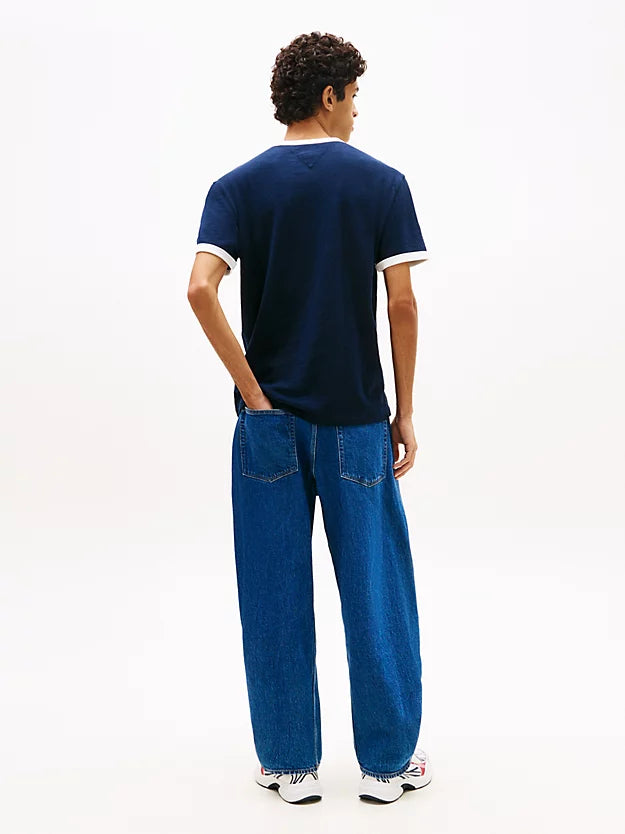 Wavy Flag Textured Jersey T-Shirt
