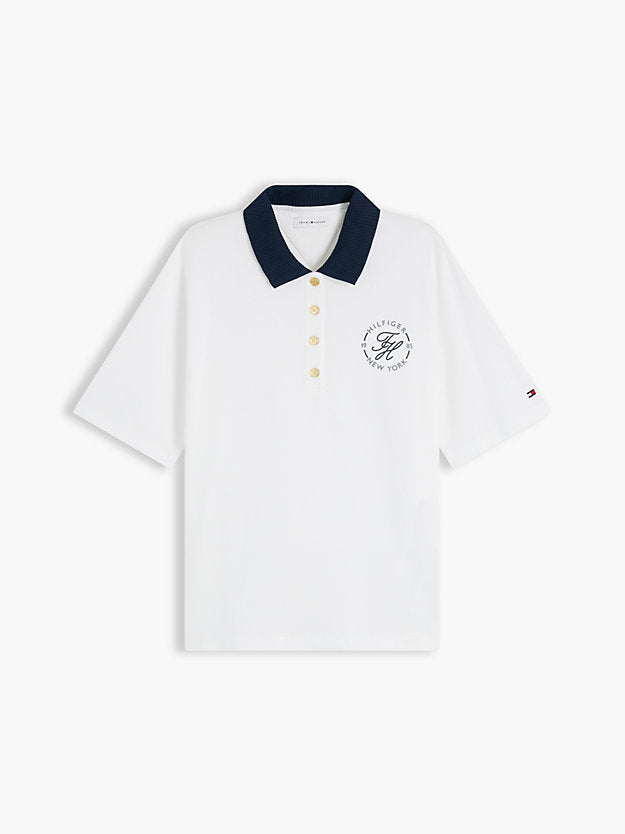 Regular Fit Gold-Tone Button Polo Shirt