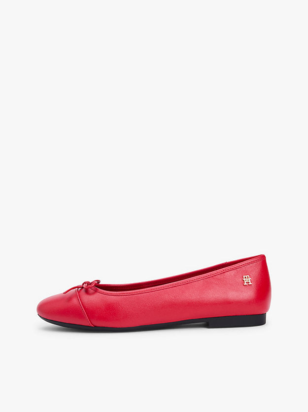 Monogram Leather Ballerinas