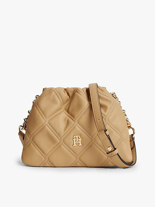 Quilted Chain Monogram Crossbody Bag