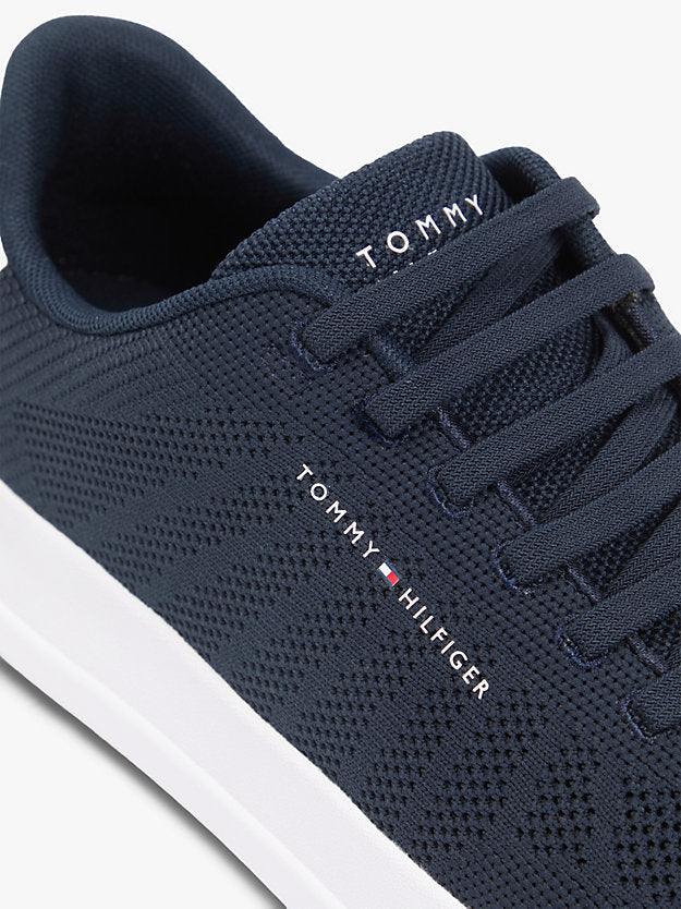 Logo Knit Court Trainers