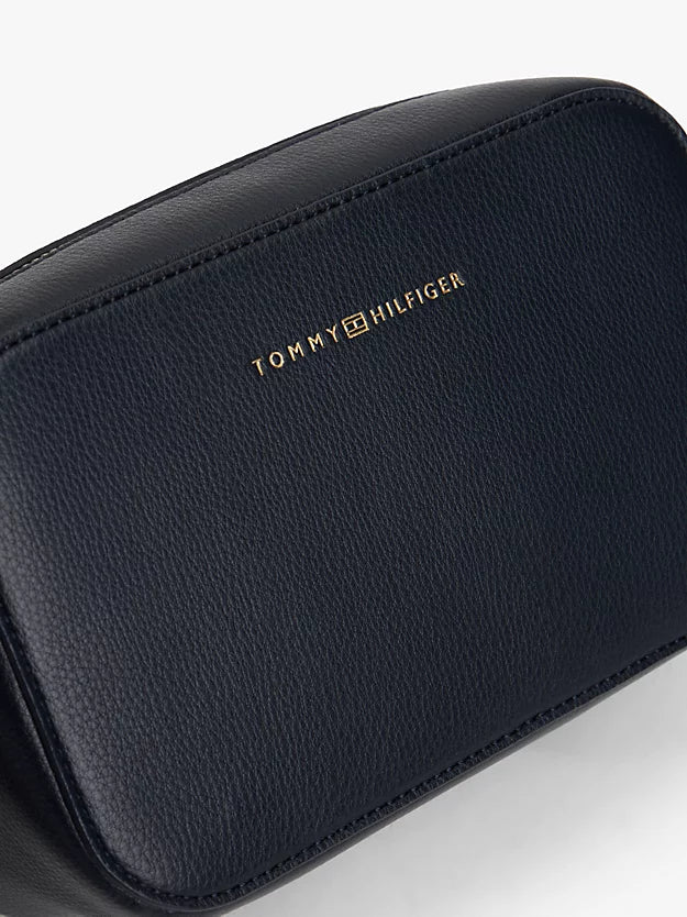 Metallic Logo Crossbody Camera Bag