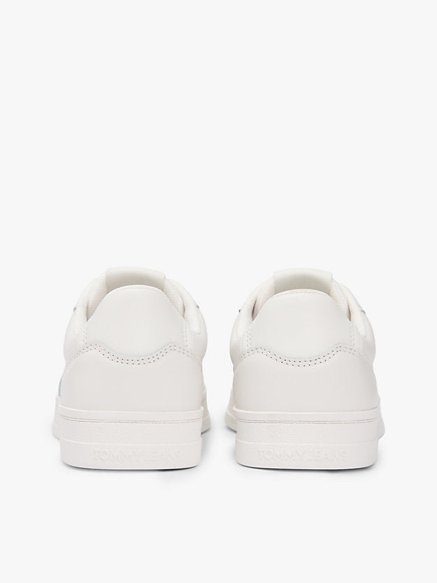 The Greenwich Leather Contrast Heel Trainers