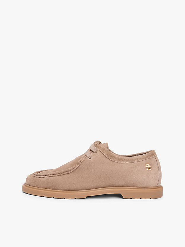 Monogram Suede Moc Toe Loafers
