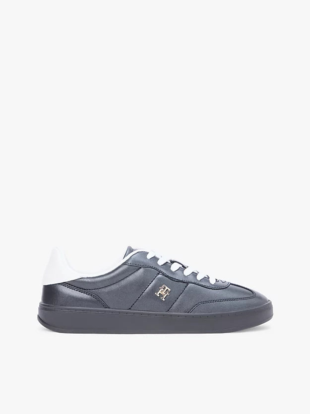 Monogram Metallic Trainers WiLeather