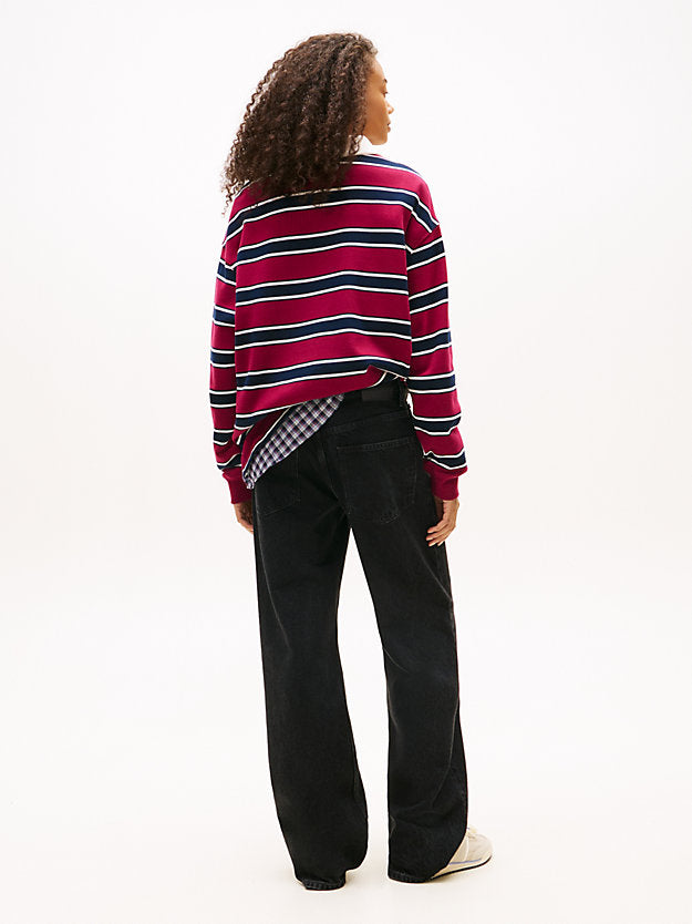 Mia Mid Rise Relaxed Straight Leg Black Jeans