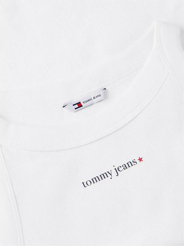 Logo Ribbed Slim Tank Top