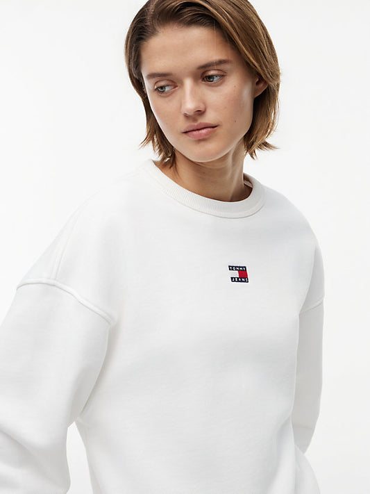 Badge Boxy Fleece Sweatshirt