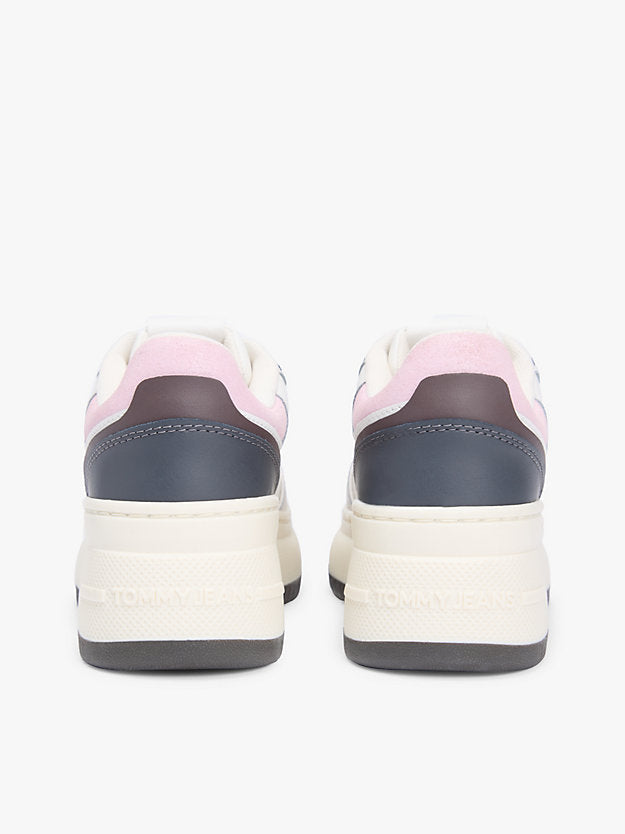 Retro Platform Basketball Trainers WiLeather