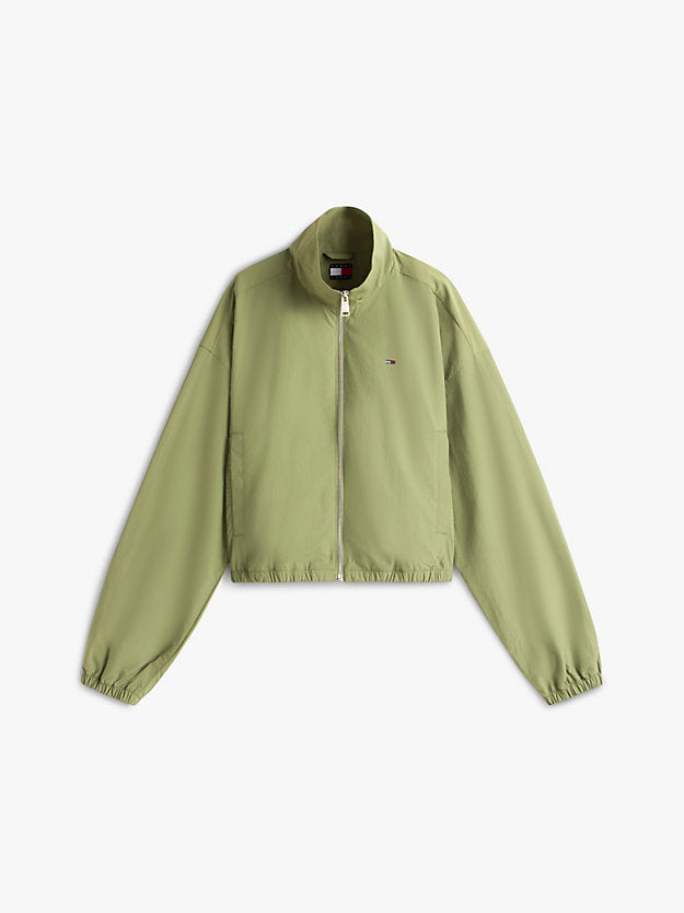 Water Repellent Tie Side Zip-Thru Jacket