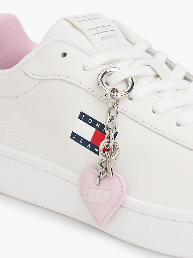 Archive Court Heart Charm Leather Trainers