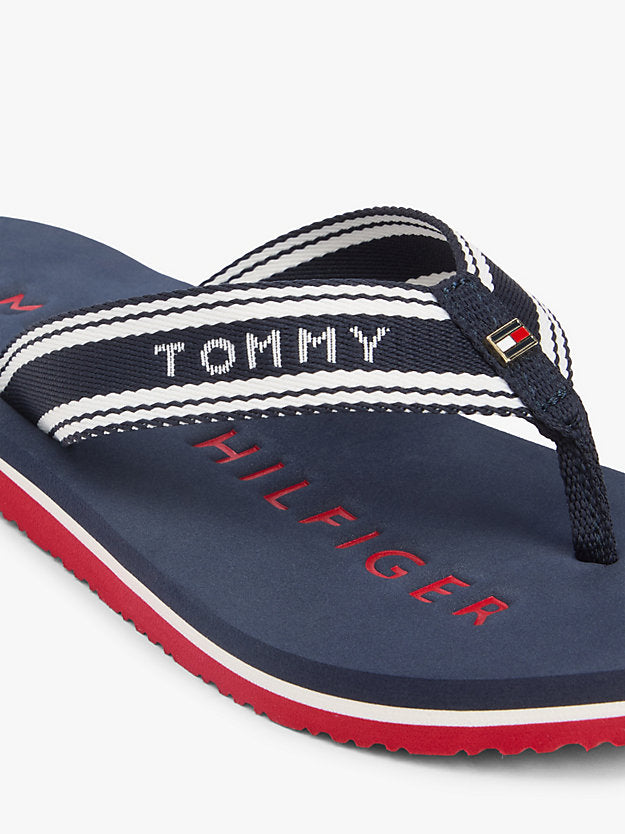 Webbing Strap Signature Flip-Flops