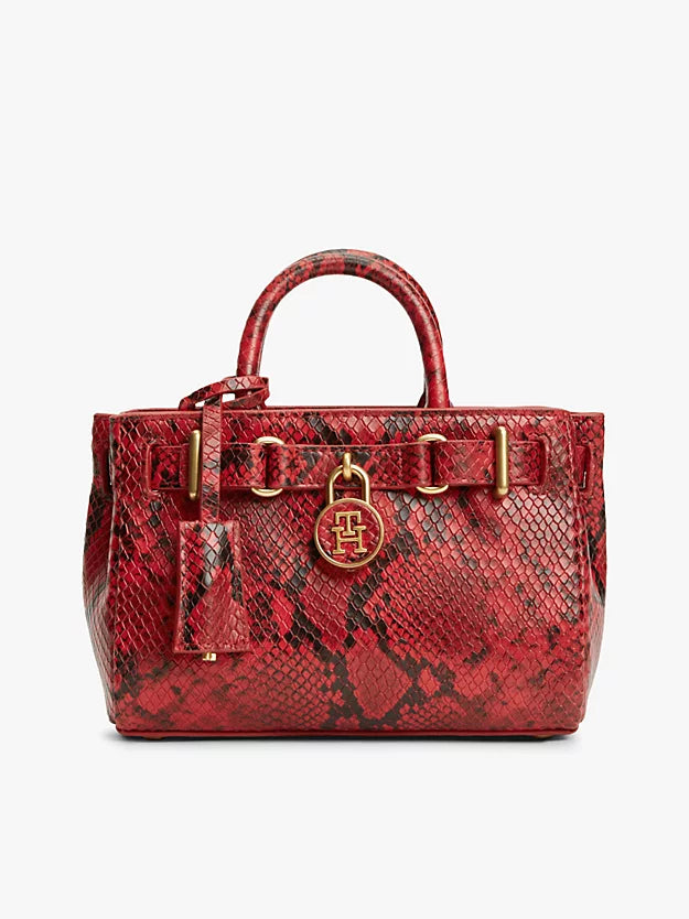 The American Icon Snake Print Leather Tote Bag