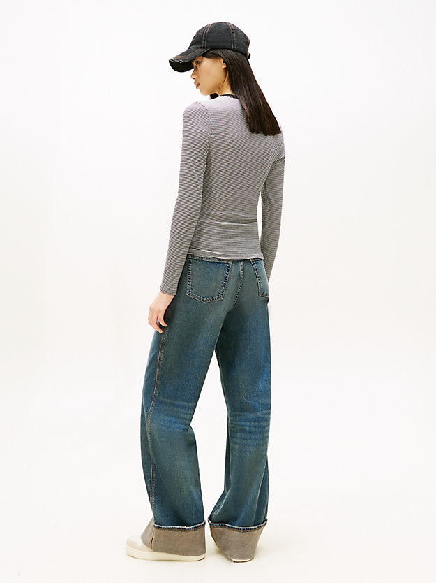 Slim Ribbed Long Sleeve T-Shirt