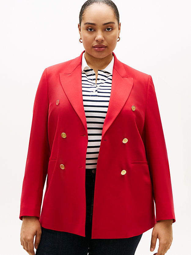 Curve Timeless Wool Blend Relaxed Blazer