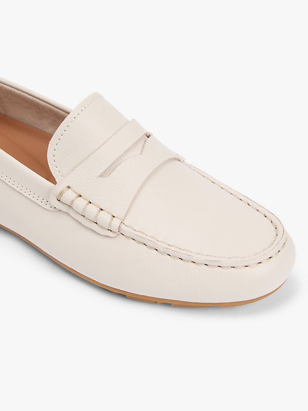 Leather Enamel Flag Driver Shoes