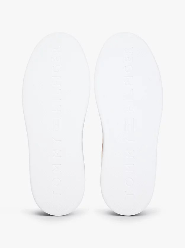 Lightweight Leather Cupsole Court Trainers